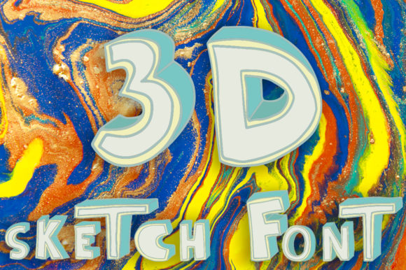 3D Sketch: A Display Font That Adds Urban Edge to Digital Layouts