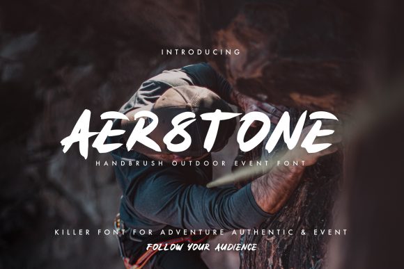 Aerstone: A Handbrush Display Font with Editorial Warmth