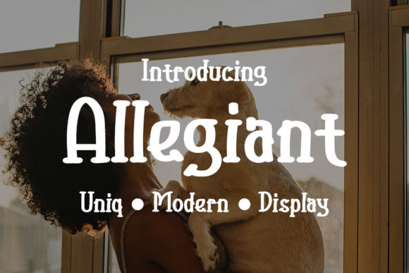 Allegiant Display Font for Modern Web Design