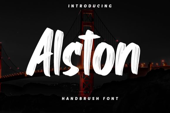 Alston: A Bold, Urban Display Font for Small Business Branding