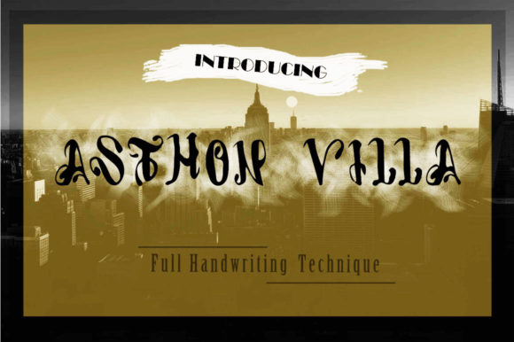 Asthon Villa: A Display Font with Quiet Confidence
