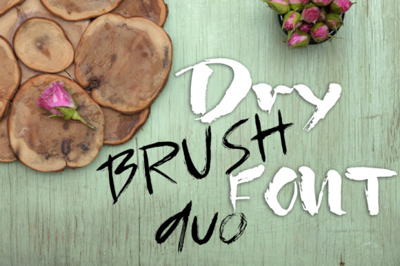 Dry Brush Duo: A Handwritten Display Font That Adds Soul to Digital Layouts