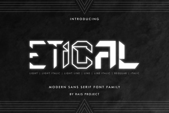 Etical Display Font for Professional Branding