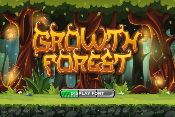 Growth Forest: A Joyful Display Font for Editorial Design