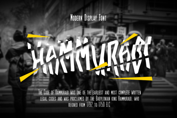 Hammurabi: A Display Font That Makes Your Headlines Unmissable