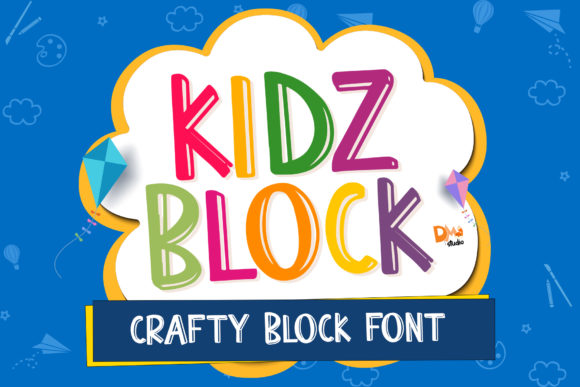 Kidz Block: A Playful Display Font for Digital Branding