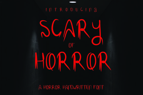 Scary of Horror: A Display Font That Gives Your Brand Instant Atmosphere