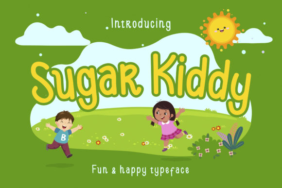 Sugar Kiddy: A Friendly Display Font for Small Business Branding