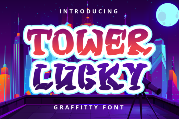 Tower Lucky: A Graffiti Display Font That Pops on Handmade Goods