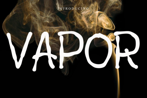 Vapor Font: Playful Display Type for Handmade Labels & Printables