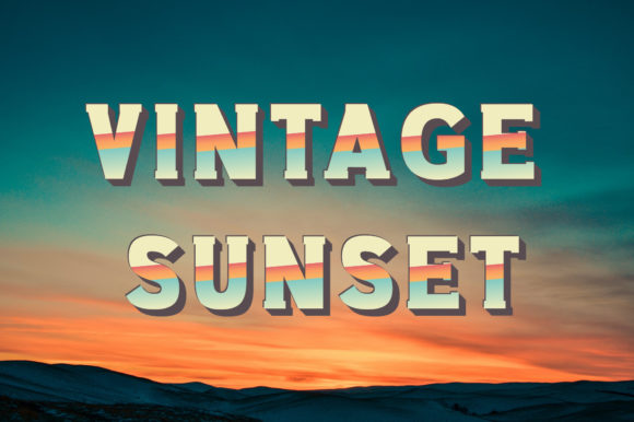 Vintage Sunset: A Display Font That Anchors Editorial Mood