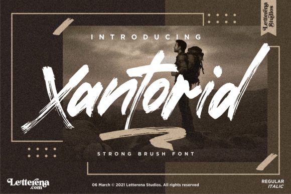 Xantorid: A Rough, Urban Display Font That Anchors Bold Branding