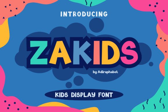 Zakids: A Playful Display Font for Scroll-Stopping Kids’ Marketing